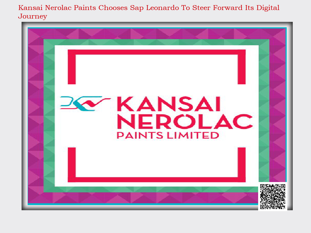 VARINDIA - INFOGRAPHICS -kansai nerolac paints chooses sap leonardo to  steer forward its digital journey