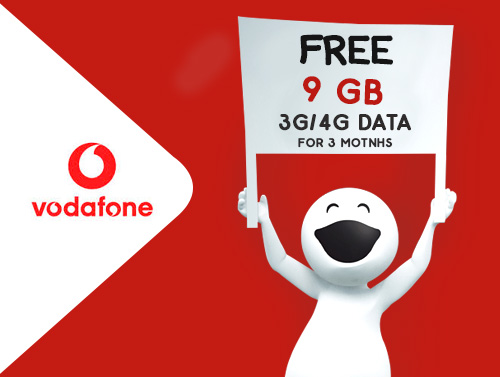 Vodafone offers 9 GB free data for 3 months with new 4G smartphone