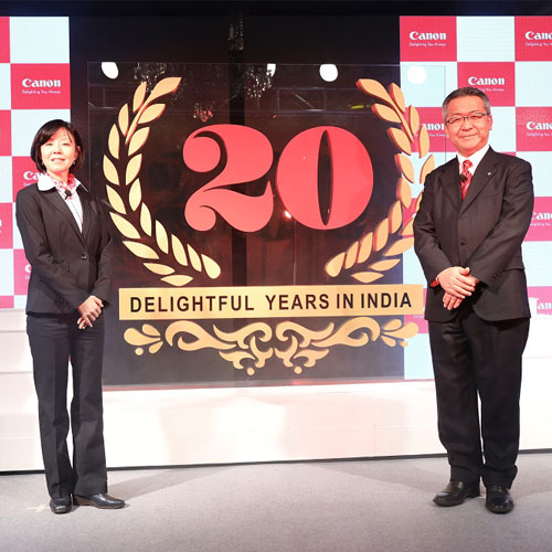Canon aims to achive Rs.3,500 Crore by 2020, celebrates its 20th Anniversary in India