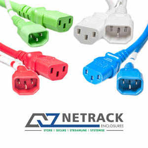 NetRack presents complete range of Colored PDUs and Power Cords