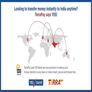 TerraPay, along with YES Bank, to provide 24x7 money transfer service in India