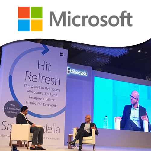 Microsoft CEO Nadella shares Hit Refresh’ moments with Anil Kumble