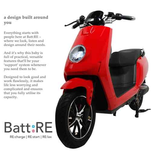 BattRE introduces internet connected electric scooter–BattRE IOT
