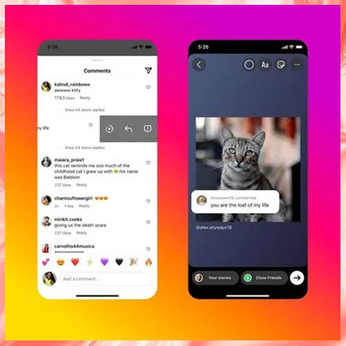 Instagram experimenting new tool allowing creators to highlight comments in stories