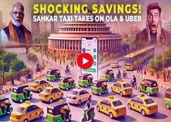 Get Ready for BIG Savings! Sahkar Taxi Takes on Ola & Uber