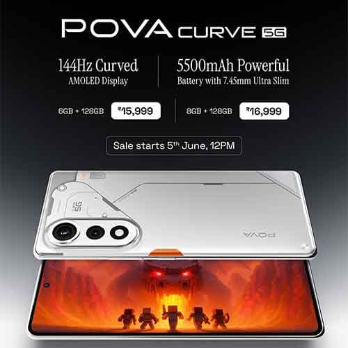 Tecno unveils Pova Curve 5G smartphone in India, starting at Rs 15,999