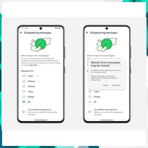 1-Hour Disappearing Messages on WhatsApp