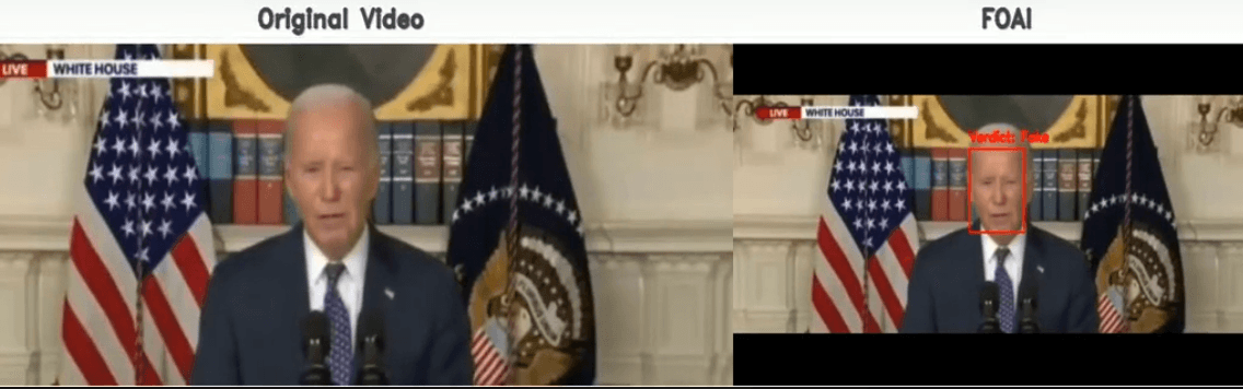 A deepfake video featuring former President Biden delivering a speech on Ukraine has surfaced