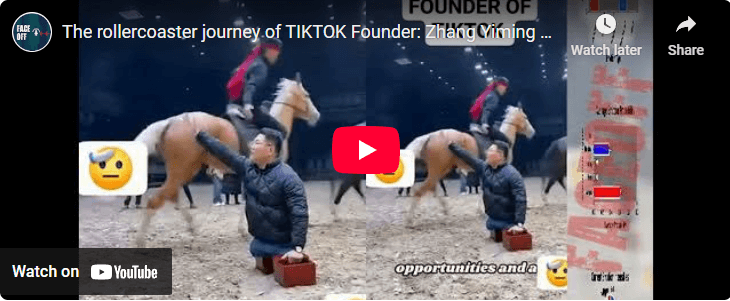 The rollercoaster journey of TIKTOK Founder