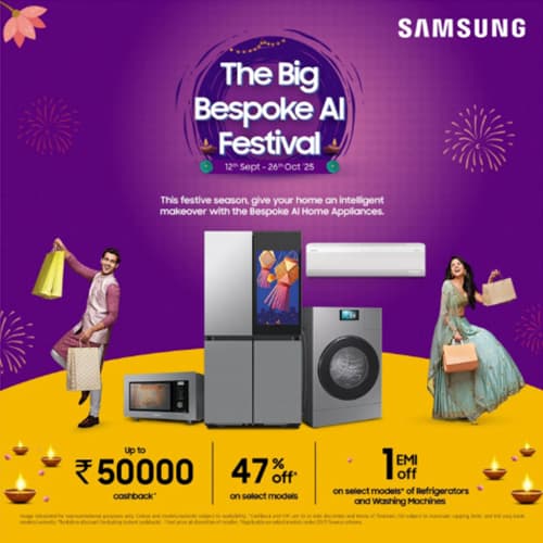 Samsungâ€™s â€˜Big Bespoke AI Festivalâ€™ brings exclusive discounts, cashback, and rewards on Bespoke AI appliances