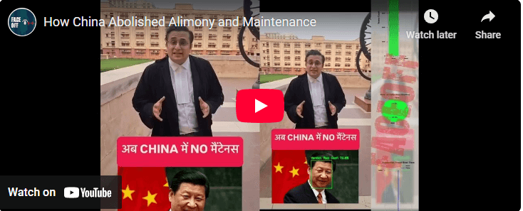 How China Abolished Alimony and Maintenance