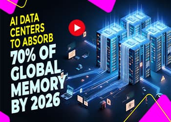 AI Data Centers to Absorb 70% of Global Memory by 2026