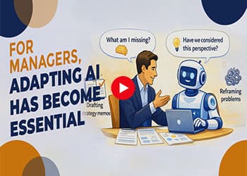 For Managers, adapting AI has become essential
