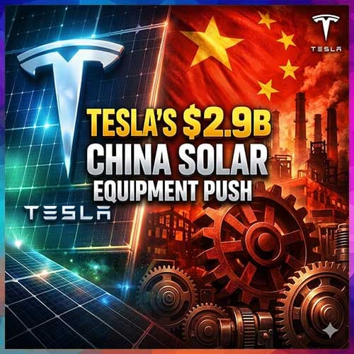 Tesla Eyes $2.9 Billion Solar Equipment Deal With Chinese Suppliers