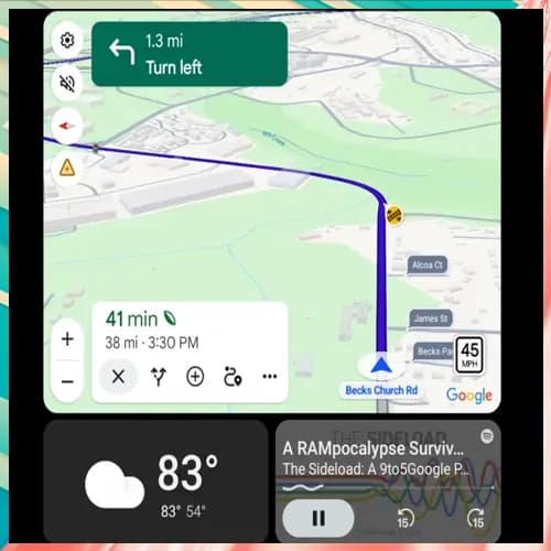 Google Maps on Android Auto gets larger street labels