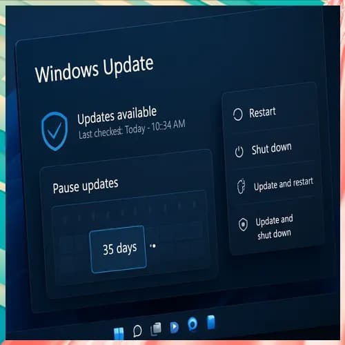 Microsoft now lets users to pause Windows updates for 35 days
