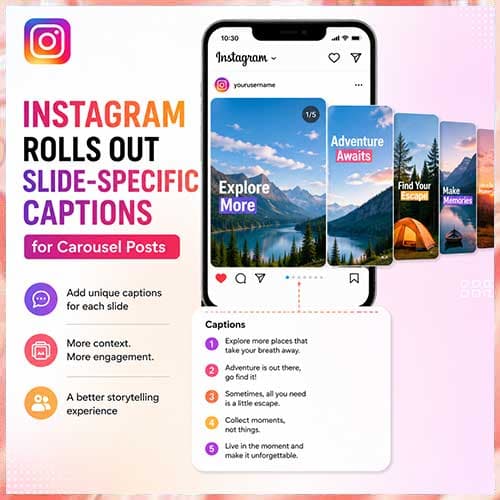 Instagram rolls out slide-specific captions for carousel posts