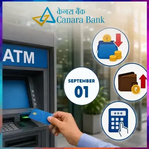 Starting September 1st, Canara Bank revises ATM charges
