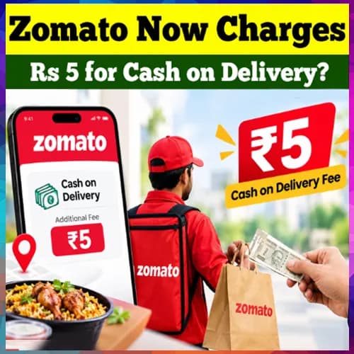 Zomato begins charging Rs 5 for cash on delivery orders