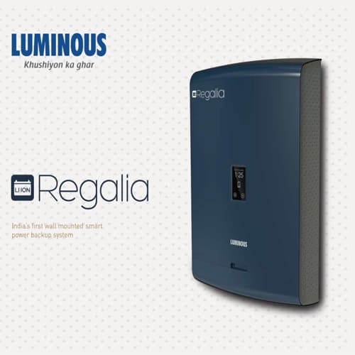 Luminous launches “Regaliaâ€, a wall-mounted power backup system
