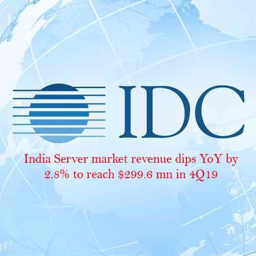 India Server market revenue dips YoY by 2.8% to reach $299.6 mn in 4Q19