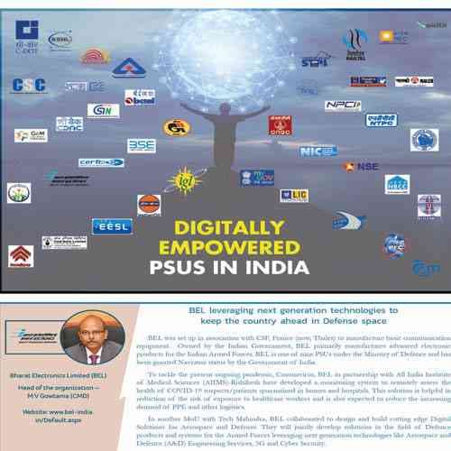 BEL leveraging next generation technologies to keep the country ahead in Defense space Bharat Electronics Limited (BEL)