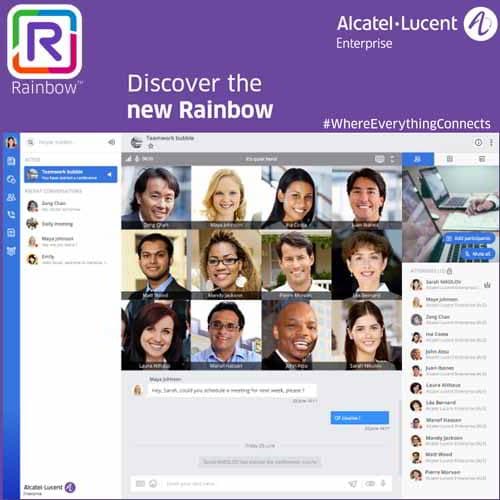 Alcatel-Lucent Enterprise collaboration platform - Rainbow - takes on a new dimension