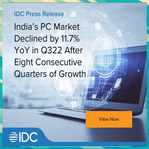 Indiaâ€™s PC Market declined by 11.7% YoY in Q322: IDC