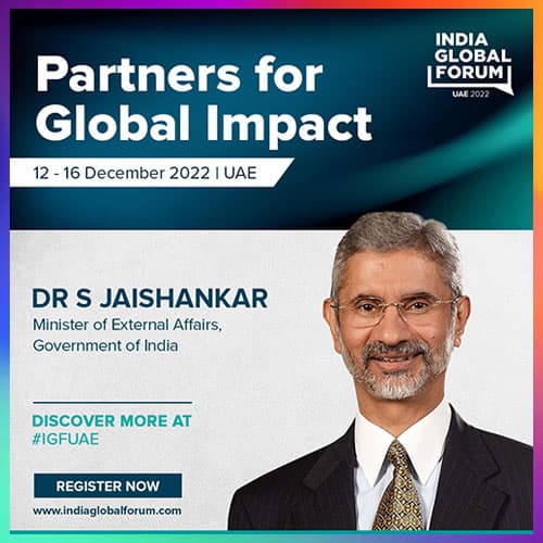 India’s External Affairs Minister Dr. S Jaishankar to headline India Global Forum