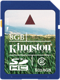 Kingston’s Secure Digital High-Capacity (SDHC) Memory Cards 8 GB