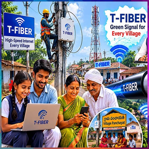 T-Fiber to Link Remaining 3,000 Gram Panchayats in 8 Months