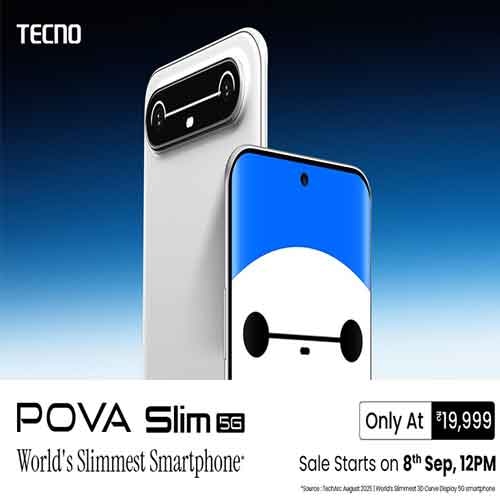 TECNO POVA Slim 5G launched in India with focus on design and AI