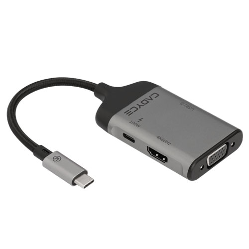 CADYCE Announces CA-CMP4 USB-C to HDMI (4K) & VGA Multi-Port Adapter