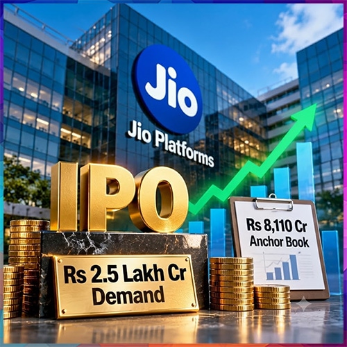 Jio IPO Draws Record ₹2.5 Lakh Crore Bids