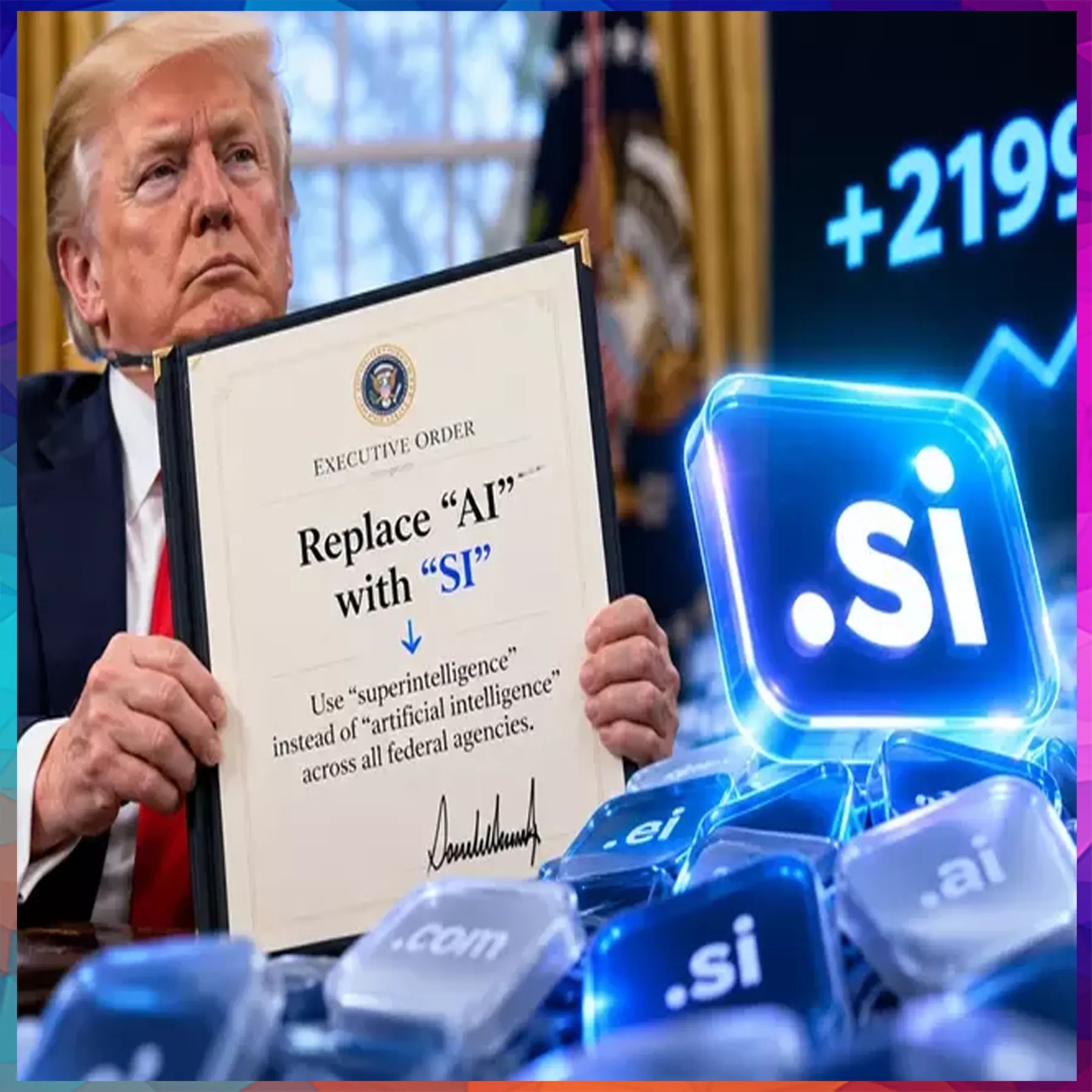 After Trump's AI name change, AI.si domain goes for sale