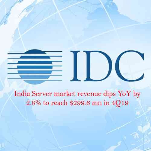 India Server market revenue dips YoY by 2.8% to reach $299.6 mn in 4Q19