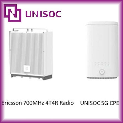 UNISOC and Ericsson Complete 5G NR 700MHz DL 4x4 MIMO Tests