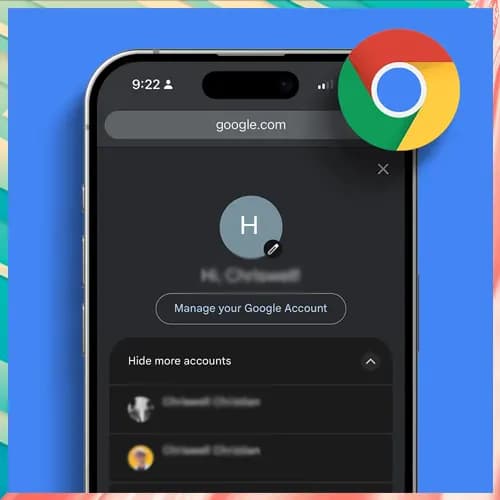 Google makes account switching easier in its Chrome app for iOS