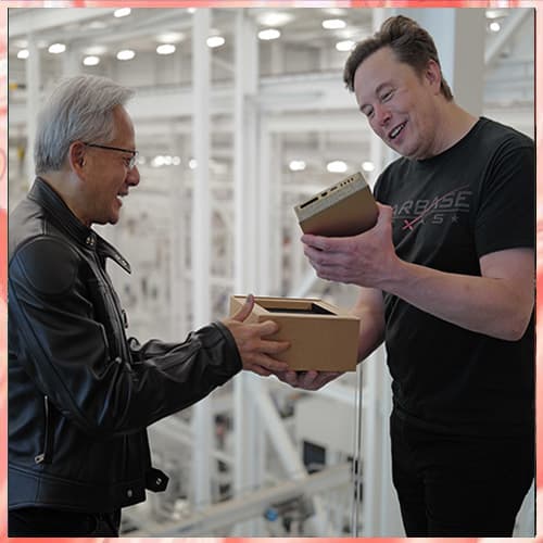 NVIDIA CEO Delivers World’s Smallest AI Supercomputer to Elon Musk at SpaceX