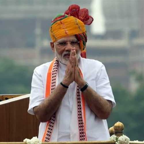 PM Modi addressing the nation on 73rd Independence Day