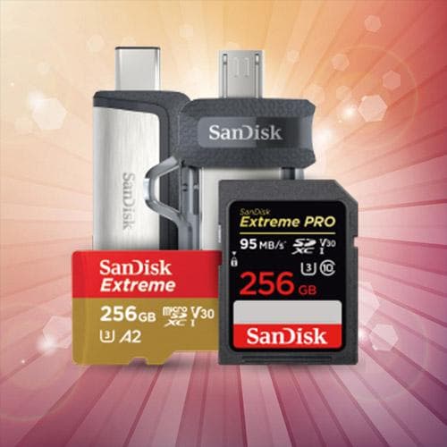 SanDisk gives a chance to win gold on product purchase