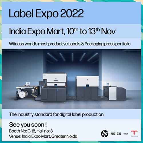 HP to introduce innovative printing solutions at Labelexpo India 2022