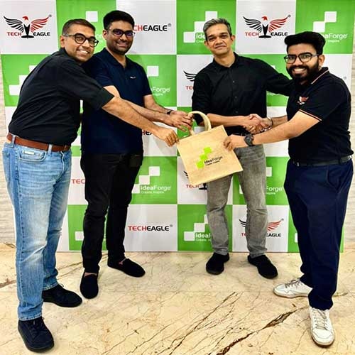TECHEAGLE and ideaForge Partner to Boost UAV Innovation; ideaForge Invests in Bridge Round