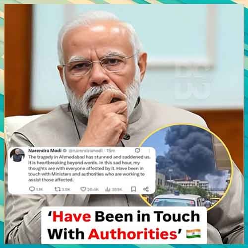“Heartbreaking Beyond Wordsâ€: PM Modi Visits Ahmedabad Plane Crash Site, Meets lone Survivor