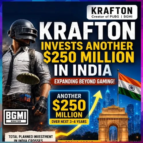 Krafton to invest another $250 million in India, expands beyond gaming