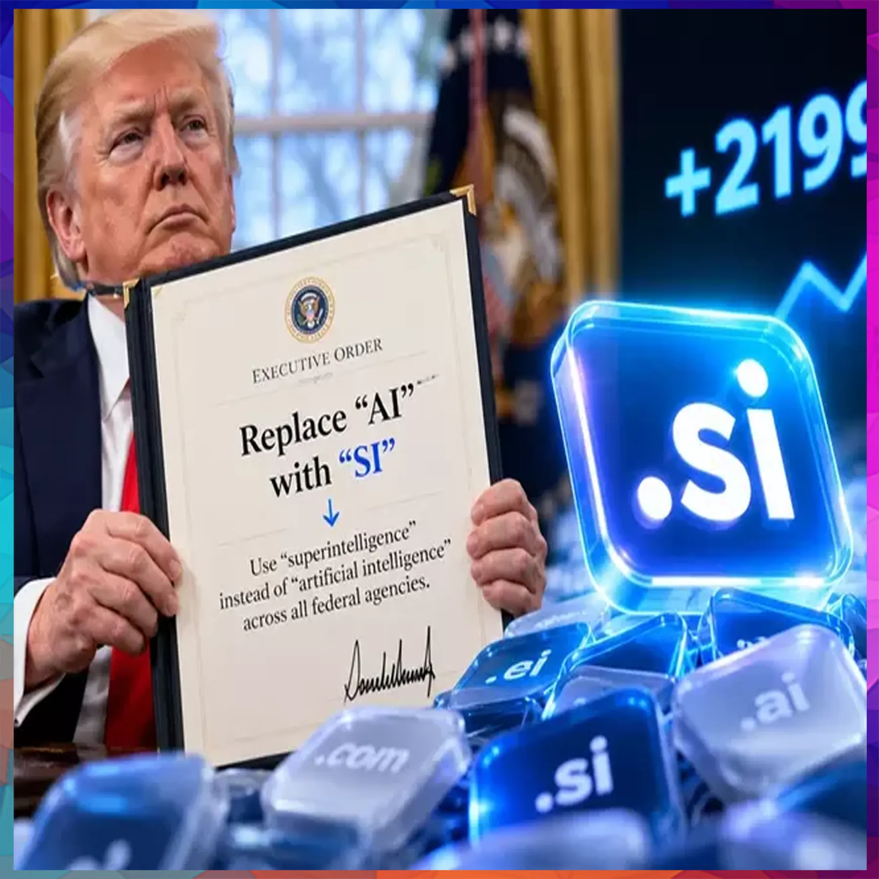 After Trump's AI name change, AI.si domain goes for sale