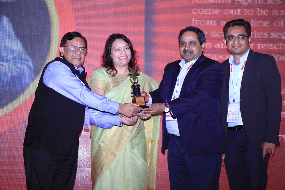 Krishna Agencies receiving the award for the Best Sub Distributor at VAR Symposium - 17th Star Nite Awards 2018