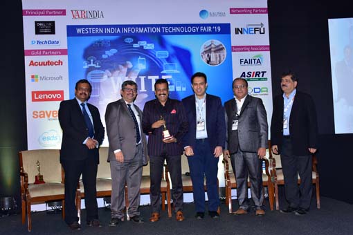 Essen Vision Software Pvt. Ltd. receives the award for Best Information Security Partner, Western India at 10th WIITF 2019