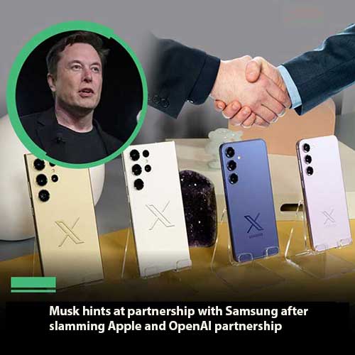 Musk hints at partnership with Samsung after slamming Apple and OpenAI partnership