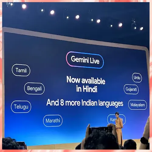 Google's Gemini Live now available in Hindi
